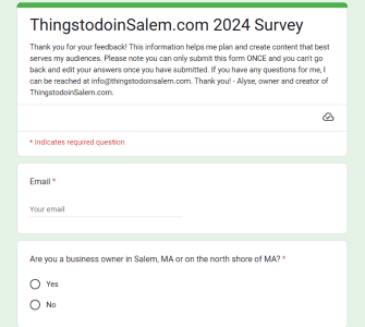 things to do in salem 2024 survey